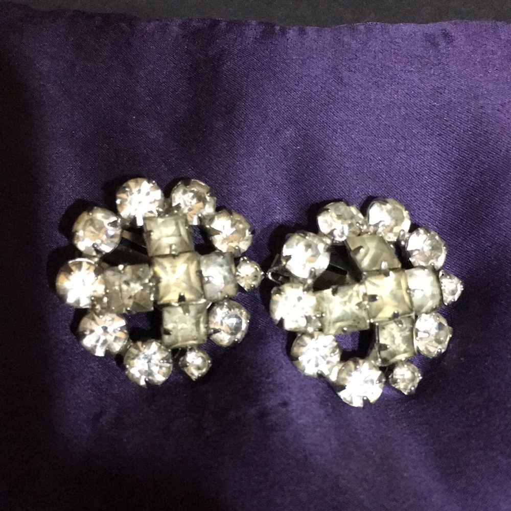 Vintage Rhinestone Earrings